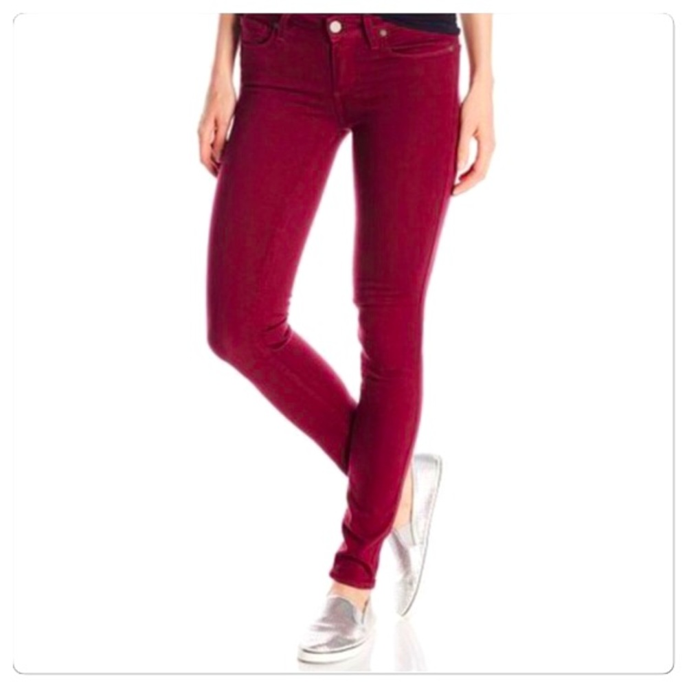 Burgundy wine PAIGE denim